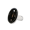 Zilveren ring nuummiet maat 17 | ovaal 2,2 x 1,4 cm Zilveren ring nuummiet maat 17 | ovaal 2,2 x 1,4 cm
