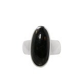 Zilveren ring nuummiet maat 17 | ovaal 2 x 0,9 cm Zilveren ring nuummiet maat 17 | ovaal 2 x 0,9 cm