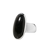Zilveren ring nuummiet maat 17 | ovaal 2 x 0,9 cm Zilveren ring nuummiet maat 17 | ovaal 2 x 0,9 cm