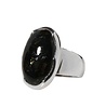 Zilveren ring nuummiet maat 16 1/2 | ovaal 1,8 x 1,1 cm Zilveren ring nuummiet maat 16 1/2 | ovaal 1,8 x 1,1 cm