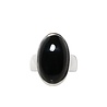 Zilveren ring onyx maat 18 | ovaal 2,1 x 1,3 cm Zilveren ring onyx maat 18 | ovaal 2,1 x 1,3 cm