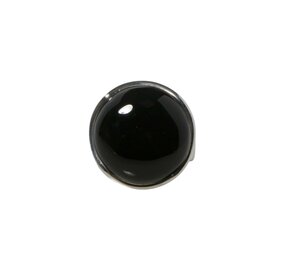 Zilveren ring onyx maat 18 | rond 1,8 cm Zilveren ring onyx maat 18 | rond 1,8 cm