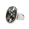 Zilveren ring toermalijnkwarts maat 17 | ovaal 1,8 x 1,1 cm Zilveren ring toermalijnkwarts maat 17 | ovaal 1,8 x 1,1 cm