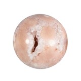 Amethist (roze) met bloemagaat bol 54 mm | 203 gram Amethist (roze) met bloemagaat bol 54 mm | 203 gram