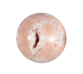 Amethist (roze) met bloemagaat bol 54 mm | 203 gram