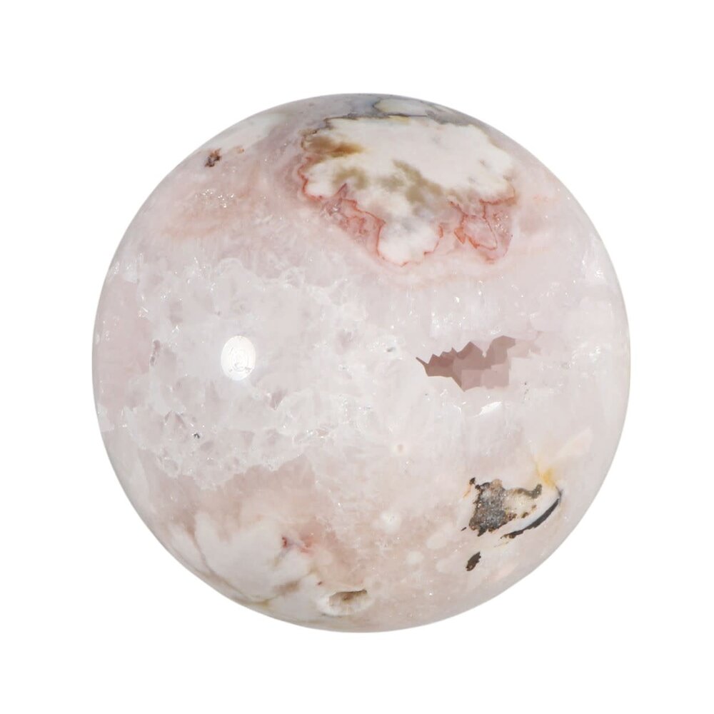 Amethist (roze) met bloemagaat bol 64 mm | 299 gram Amethist (roze) met bloemagaat bol 64 mm | 299 gram