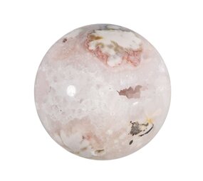 Amethist (roze) met bloemagaat bol 64 mm | 299 gram