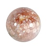 Amethist (roze) met bloemagaat bol 63 mm | 331 gram Amethist (roze) met bloemagaat bol 63 mm | 331 gram
