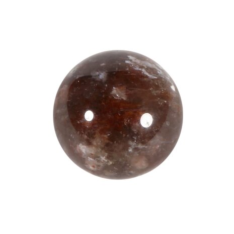 Sjamaankwarts met rode mosagaat bol 44 mm | 122 gram Sjamaankwarts met rode mosagaat bol 44 mm | 122 gram