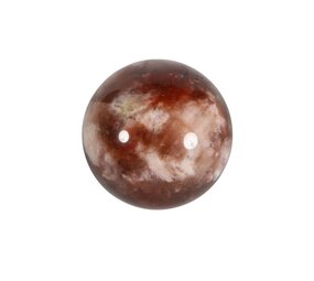 Sjamaankwarts met rode mosagaat bol 45 mm | 126 gram Sjamaankwarts met rode mosagaat bol 45 mm | 126 gram