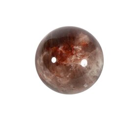 Sjamaankwarts met rode mosagaat bol 48 mm | 149 gram Sjamaankwarts met rode mosagaat bol 48 mm | 149 gram