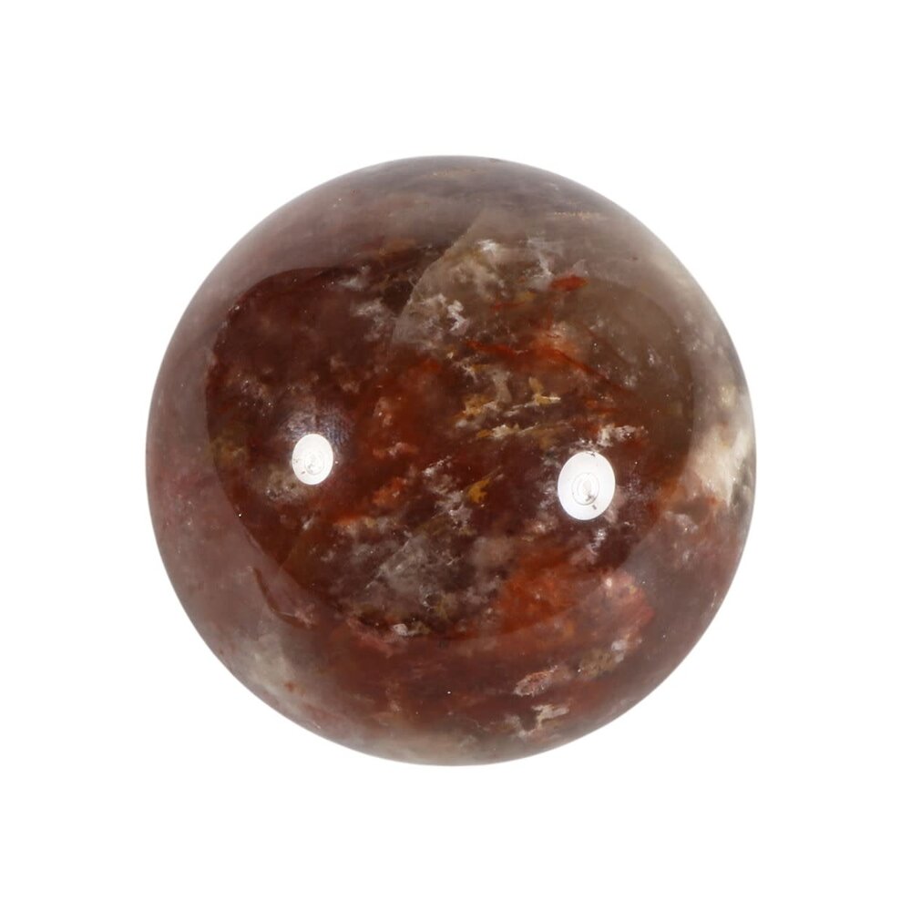 Sjamaankwarts met rode mosagaat bol 55 mm | 227 gram Sjamaankwarts met rode mosagaat bol 55 mm | 227 gram