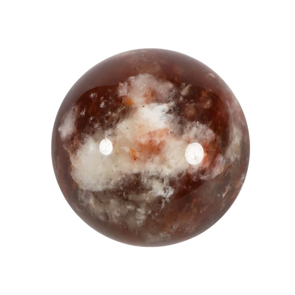 Sjamaankwarts met rode mosagaat bol 55 mm | 227 gram Sjamaankwarts met rode mosagaat bol 55 mm | 227 gram