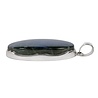 Zilveren hanger labradoriet | ovaal 3,7 x 1,9 cm Zilveren hanger labradoriet | ovaal 3,7 x 1,9 cm