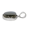 Zilveren hanger labradoriet | druppel 2,1 x 1,4 cm Zilveren hanger labradoriet | druppel 2,1 x 1,4 cm