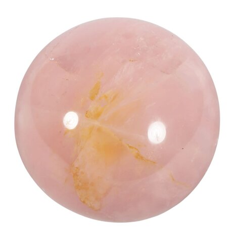 Rozenkwarts met golden healer bol 80 mm | 741 gram Rozenkwarts met golden healer bol 80 mm | 741 gram