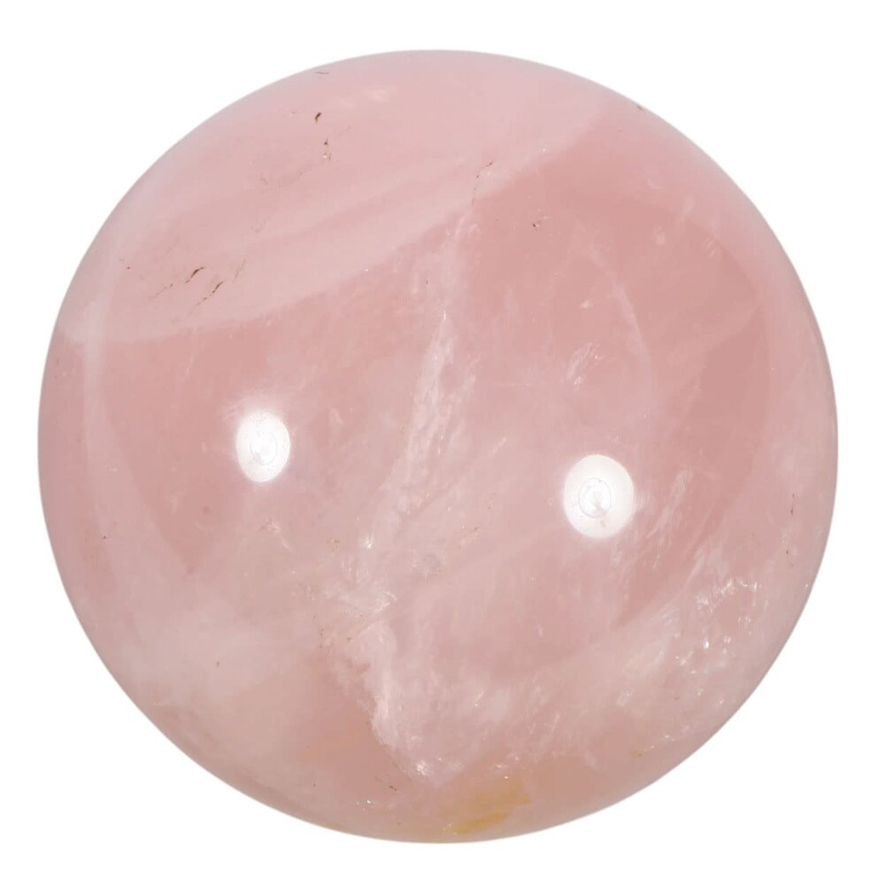 Rozenkwarts met golden healer bol 80 mm | 741 gram Rozenkwarts met golden healer bol 80 mm | 741 gram