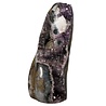 Amethist met calciet en rookkwarts geode staand 26 x 14 x 8 cm | 4,2 kg Amethist met calciet en rookkwarts geode staand 26 x 14 x 8 cm | 4,2 kg