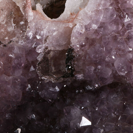 Amethist met golden healer en rookkwarts geode staand 31 x 22 x 10 cm | 8,7 kg Amethist met golden healer en rookkwarts geode staand 31 x 22 x 10 cm | 8,7 kg