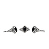 Zilveren ring onyx maat 17 | markies spiralen Zilveren ring onyx maat 17 | markies spiralen