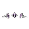 Zilveren ring amethist maat 17 | markies facet 1,6 x 0,8 cm Zilveren ring amethist maat 17 | markies facet 1,6 x 0,8 cm