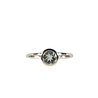 Zilveren ring topaas (blauw) maat 15 1/2 | rond facet 6 mm Zilveren ring topaas (blauw) maat 15 1/2 | rond facet 6 mm