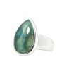 Zilveren ring gem silica maat 17 1/2 | druppel 1,8 x 1,2 cm Zilveren ring gem silica maat 17 1/2 | druppel 1,8 x 1,2 cm