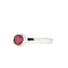 Zilveren ring toermalijn (roze) maat 17 1/2 | rond facet 5 mm Zilveren ring toermalijn (roze) maat 17 1/2 | rond facet 5 mm