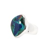 Zilveren ring lapis lazuli met malachiet maat 17 | wave 1,7 x 1,3 cm Zilveren ring lapis lazuli met malachiet maat 17 | wave 1,7 x 1,3 cm