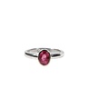 Zilveren ring toermalijn (roze) maat 19 | ovaal facet 0,8 x 0,6 cm Zilveren ring toermalijn (roze) maat 19 | ovaal facet 0,8 x 0,6 cm