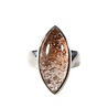 Zilveren ring sjamaankwarts maat 16 1/2 | markies 2,2 x 1 cm Zilveren ring sjamaankwarts maat 16 1/2 | markies 2,2 x 1 cm