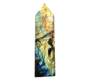Labradoriet obelisk A-kwaliteit 22 x 6 x 4 cm | 1146 gram Labradoriet obelisk A-kwaliteit 22 x 6 x 4 cm | 1146 gram