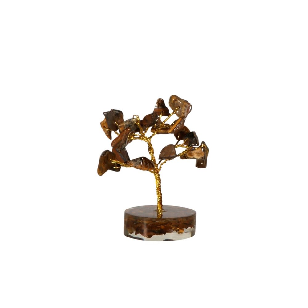Tijgeroog edelsteen boompje 8 cm Tijgeroog edelsteen boompje 8 cm