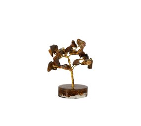 Tijgeroog edelsteen boompje 8 cm Tijgeroog edelsteen boompje 8 cm