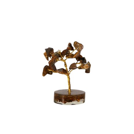 Tijgeroog edelsteen boompje 8 cm Tijgeroog edelsteen boompje 8 cm