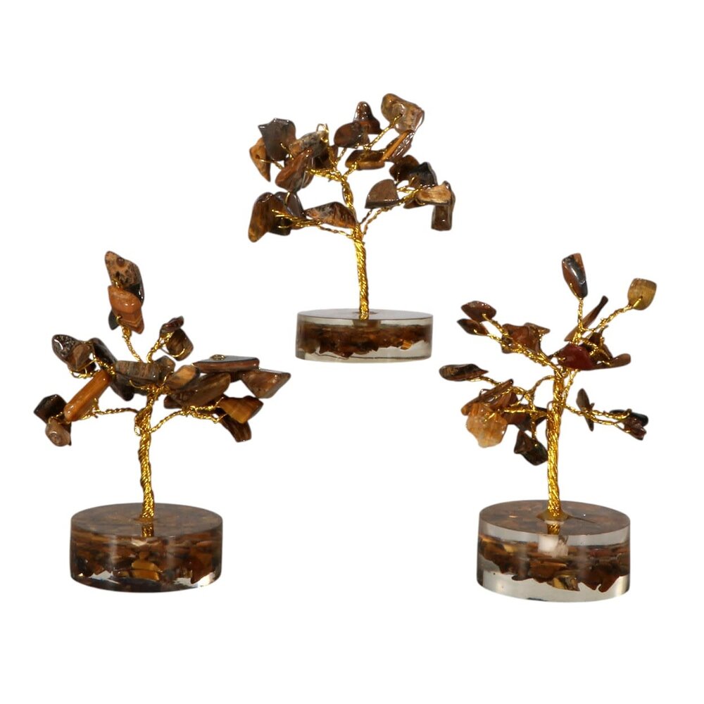 Tijgeroog edelsteen boompje 8 cm Tijgeroog edelsteen boompje 8 cm