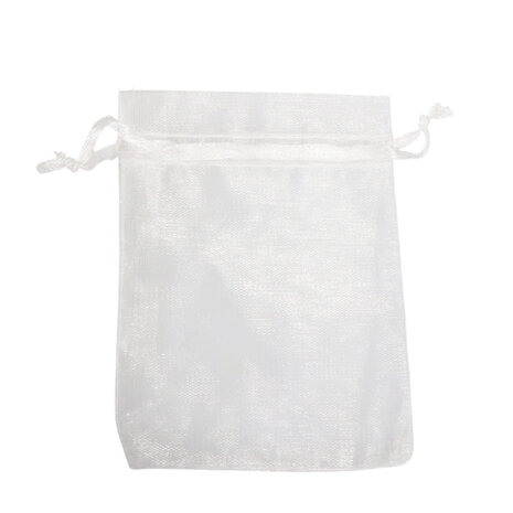 Buideltje organza wit