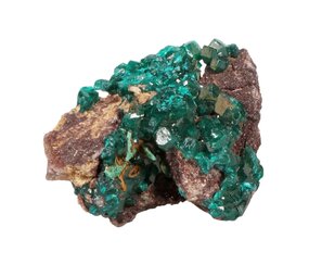 Dioptaas A-kwaliteit kristallen op matrix 6 x 4,5 x 4 cm | 78 gram Dioptaas A-kwaliteit kristallen op matrix 6 x 4,5 x 4 cm | 78 gram