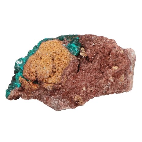 Dioptaas A-kwaliteit kristallen op matrix 8 x 6 x 4,5 | 154 gram Dioptaas A-kwaliteit kristallen op matrix 8 x 6 x 4,5 | 154 gram