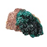 Dioptaas A-kwaliteit kristallen op matrix 8 x 6 x 4,5 | 154 gram Dioptaas A-kwaliteit kristallen op matrix 8 x 6 x 4,5 | 154 gram