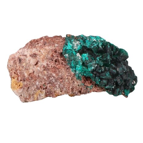 Dioptaas A-kwaliteit kristallen op matrix 8 x 6 x 4,5 | 154 gram Dioptaas A-kwaliteit kristallen op matrix 8 x 6 x 4,5 | 154 gram