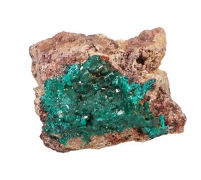 Dioptaas A-kwaliteit kristallen op matrix 7,5 x 6 x 5,5 | 280 gram Dioptaas A-kwaliteit kristallen op matrix 7,5 x 6 x 5,5 | 280 gram
