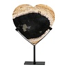 Versteend palmhout hart op standaard 15 x 15 x 1,5 cm | 582 gram Versteend palmhout hart op standaard 15 x 15 x 1,5 cm | 582 gram