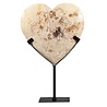 Versteend palmhout hart op standaard 15,5 x 15,5 x 1,5 cm | 634 gram Versteend palmhout hart op standaard 15,5 x 15,5 x 1,5 cm | 634 gram