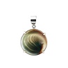 Zilveren hanger Shiva oog | rond gezet 2,2 cm Zilveren hanger Shiva oog | rond gezet 2,2 cm