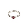 Zilveren ring toermalijn (roze) maat 17 1/2 | dubbele rand rond facet Zilveren ring toermalijn (roze) maat 17 1/2 | dubbele rand rond facet