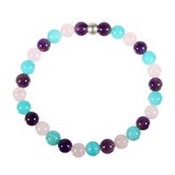 Armband verlies & rouw 18 cm | 6 mm kralen Armband verlies & rouw 18 cm | 6 mm kralen