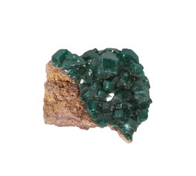 Dioptaas A-kwaliteit kristallen op matrix 20 - 40 gram Dioptaas A-kwaliteit kristallen op matrix 20 - 40 gram
