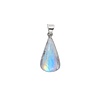 Zilveren hanger maansteen (regenboog) | druppel 2,1 x 1,1 cm Zilveren hanger maansteen (regenboog) | druppel 2,1 x 1,1 cm