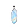 Zilveren hanger maansteen (regenboog) | ovaal 3,3 x 1,3 cm Zilveren hanger maansteen (regenboog) | ovaal 3,3 x 1,3 cm